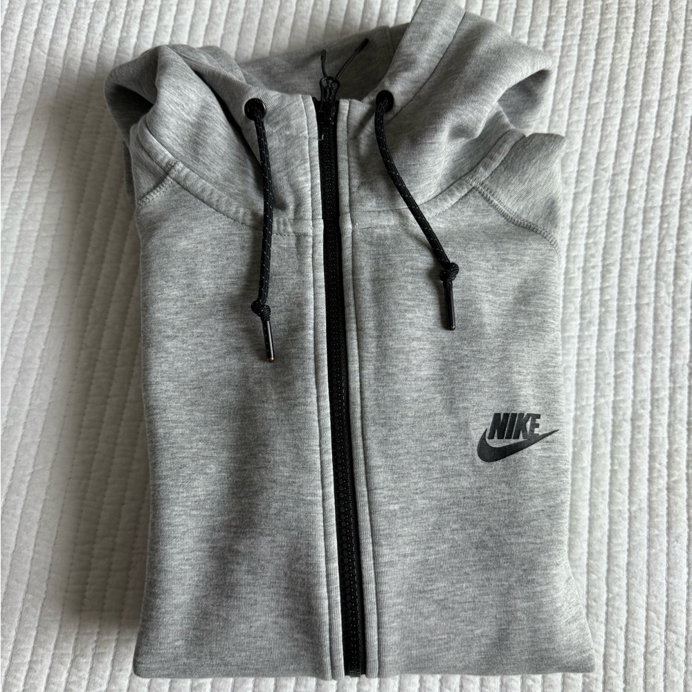 Nike Light Gray Hoodie with Black Accents